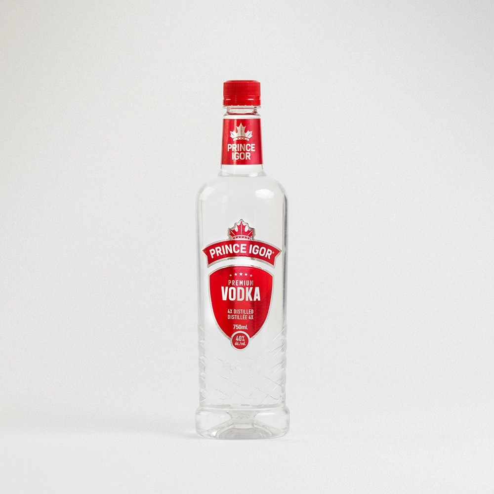 A bottle of Prince Igor Vodka