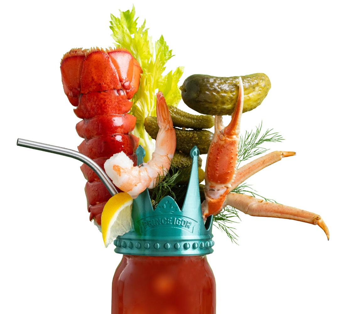 The Seafarer Extreme Caesar made with Prince Igor Extreme Pickle Flavoured Vodka